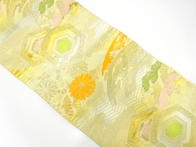 JAPANESE KIMONO / ANTIQUE FLOWER / GROUND PAPER PATTERN TORTOISESHELL 